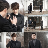 &#39;스파이&#39; 김재중 유오성 김민재, 폐수영장서 팽팽한 대립각