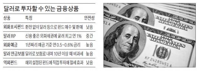 갖고 있는 달러로 펀드 투자한다