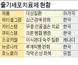 줄기세포 치료제 시장 '기지개'…올해 첫 흑자 내는 제품 나올 듯