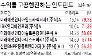 1년새 54% 수익 낸 인도펀드, 얼마나 더 오를까