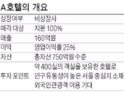  자산 750억 서울중심가 호텔 매물로