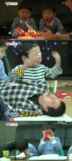 &#39;슈퍼맨이돌아왔다&#39; 송일국, 오둥이 앞에서 아픈척...&#39;외면&#39;