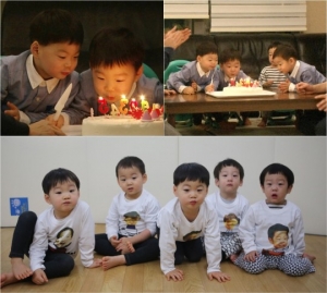 &#39;슈퍼맨이 돌아왔다&#39; 삼둥이+쌍둥이의 합동 생일파티 &#39;난리법석&#39;