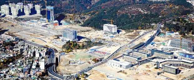 울산혁신도시에 대부분 공공기관이 입주를 마치면서 지역경제에 훈풍이 불고 있다. 울산시 제공 