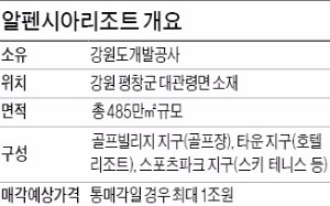 [마켓인사이트] 지자체가 주관사 선정에 '입김'…'1조 알펜시아' 연내 매각 물 건너가