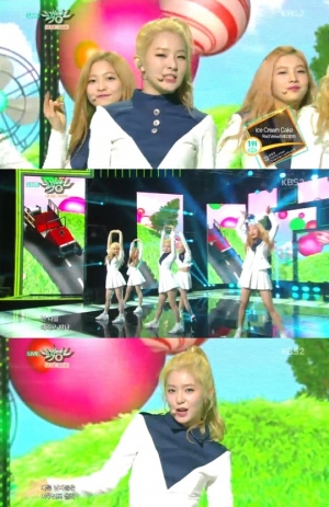 &#39;뮤직뱅크&#39; 레드벨벳, 청순+발랄 매력 &#39;아이스크림 케이크&#39;