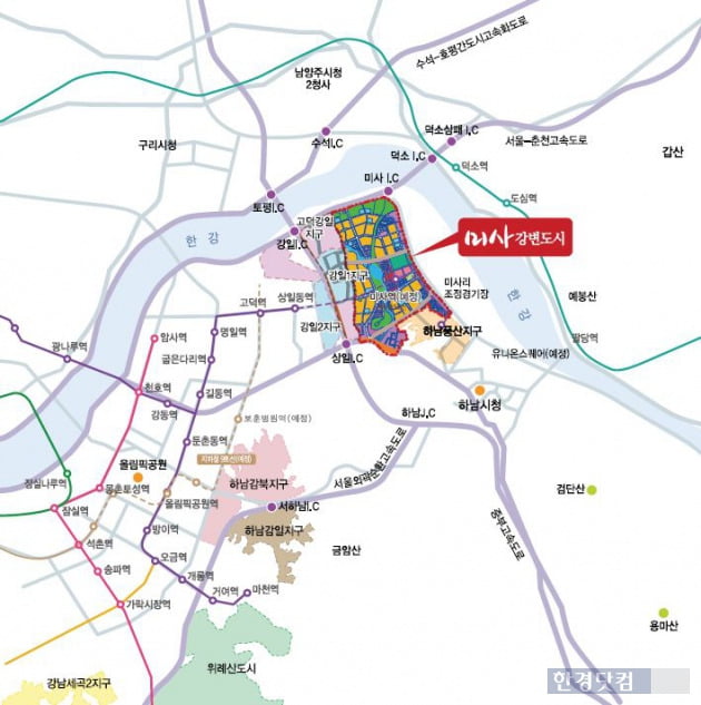 [미사강변도시 주상복합용지 C2블록③주거시장]東의 판교로 '급부상', 중대형도 인기