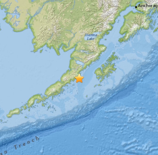 일본 가고시마 화산 분화 이어 알래스카 규모 6.9 지진(사진=미국지질조사소 홈페이지)