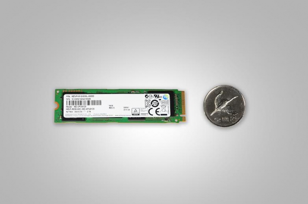 미래창조과학부 장관상을 수상한 NVMe SSD.