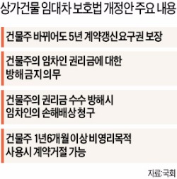 건물주 바뀌어도 세입자 5년 장사 보장…권리금 회수 방해 땐 손해배상 청구 가능