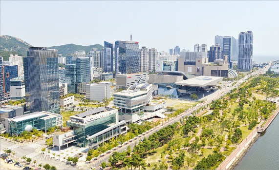 한국전자통신연구원 분원이 들어설 부산 해운대 센텀시티 전경. 부산시 제공