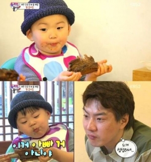 &#39;슈퍼맨이 돌아왔다&#39; 삼둥이 만세, 송일국 따라하며 &#34;지지에요&#34; 폭소