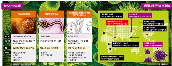 바이러스와 끝없는 전쟁…30년간 에볼라·메르스 등 30여종 창궐