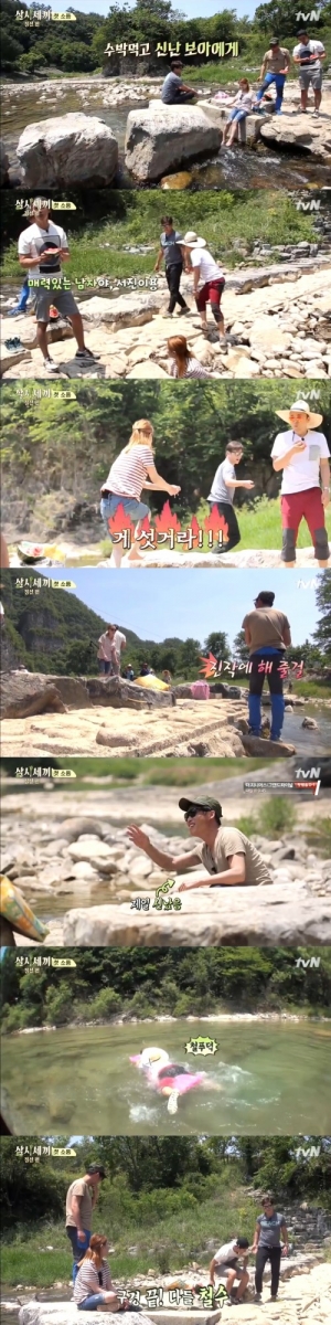 &#39;삼시세끼&#39; 유해진, 보아에 물뿌리기 &#34;좋아하면 얘기하지&#34;