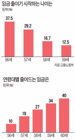 [일자리 둘러싼 세대갈등] 30대 그룹 계열사 절반, 이미 임금피크제 도입