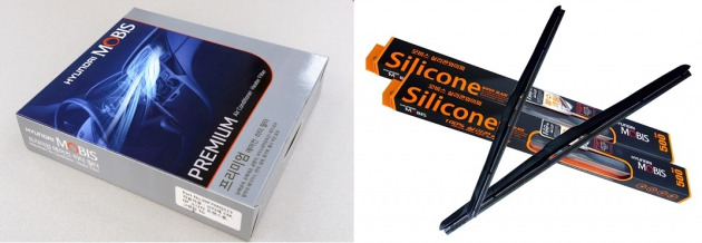 현대모비스가 판매하는 에어컨·히터필터(사진 왼쪽)와 실리콘 와이퍼(사진 오른쪽).