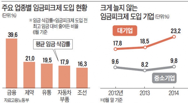 "임금 깎고 지원금 받아도 신입 연봉의 67% 불과…신규채용 못해"