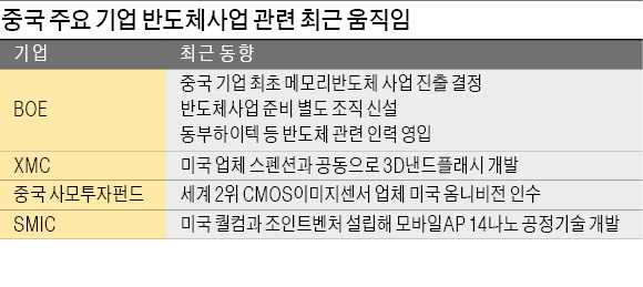 [마이크론 인수 나선 중국] 반도체 사업부 신설·낸드플래시 개발 등 '공격 투자'