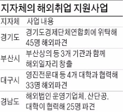 지자체들, 청년 해외취업 지원 팔 걷었다