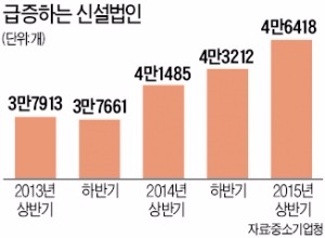 창업의 시대…상반기 신설법인 4만6000개 '사상 최대'