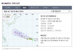 실검보고서, 태풍 낭카 발생...찬홈-린파 등과 동시 북상 가능성도