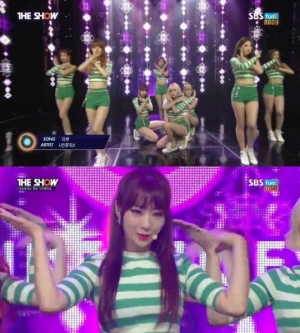 &#39;더쇼&#39; 나인뮤지스, 우월한 몸매로 완벽한 칼군무 선보인 &#39;다쳐&#39;