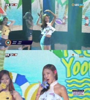 &#39;더쇼&#39; NS윤지, 무더위 물리치는 청량한 무대 &#39;꿀썸머&#39;