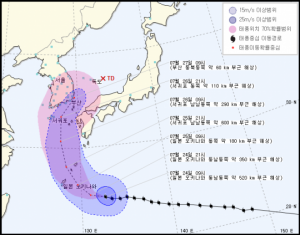 [실검보고서] 태풍 할롤라 예상경로, 제주도-남부-동해안 지역 영향