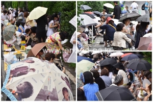 [TENPHOTO] 배용준-박수진 결혼, 결혼식장 앞은 팬들로 북적북적