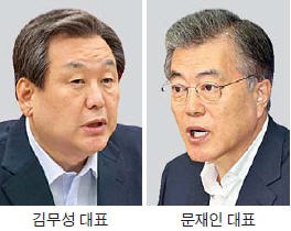 대북 이슈·역사관 충돌…김무성-문재인 대선 전초전?