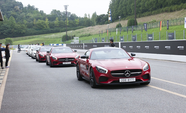 메르세데스벤츠가 용인 스피드웨이에서 진행한 'AMG 서킷 데이' 현장. (사진=벤츠코리아 제공)