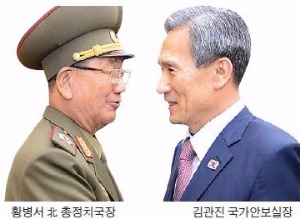 "김관진-황병서 '화장실 담판'…합의 돌파구 열었다"