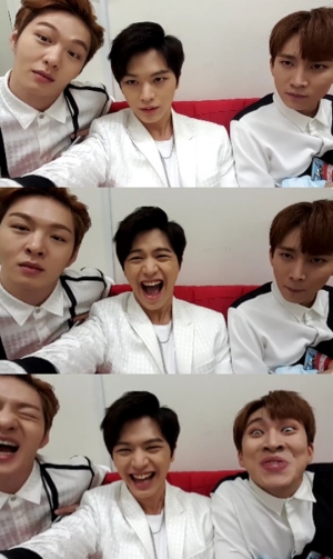 비투비 육성재, 창섭·은광과 엽기표정 대결 &#39;비글비글&#39;