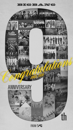 YG, 빅뱅 데뷔 9주년을 축하합니다