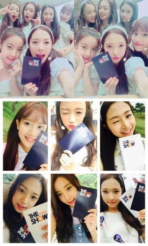 &#39;더쇼&#39; 에이프릴, 신예 걸그룹의 상큼 셀카 &#34;오구오구&#34;