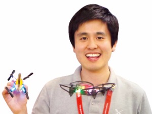 홍세화 바이로봇 창업자 "비행게임 가능한 드론 개발"