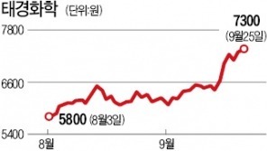 독과점주 태경화학·KCI 잘 나가네