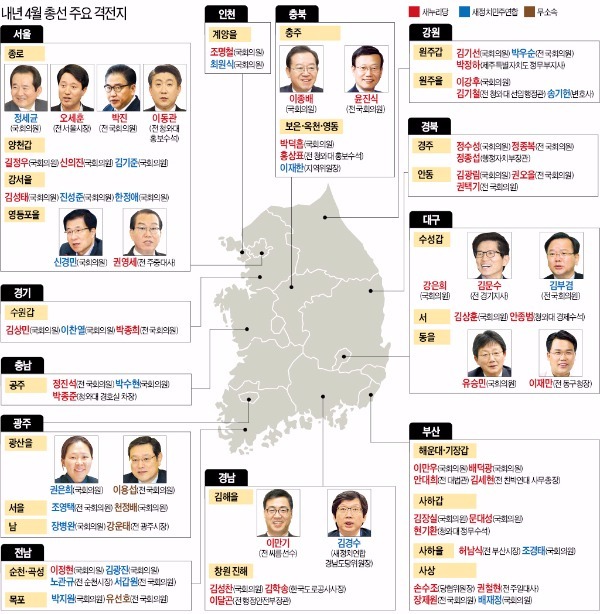 김문수-김부겸, 권영세-신경민, 이만기-김경수…불붙는 '총선 결투'