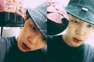 방탄소년단 지민, 창백한 얼굴+붉은 입술 셀카 공개 &#34;설마 피?&#34;
