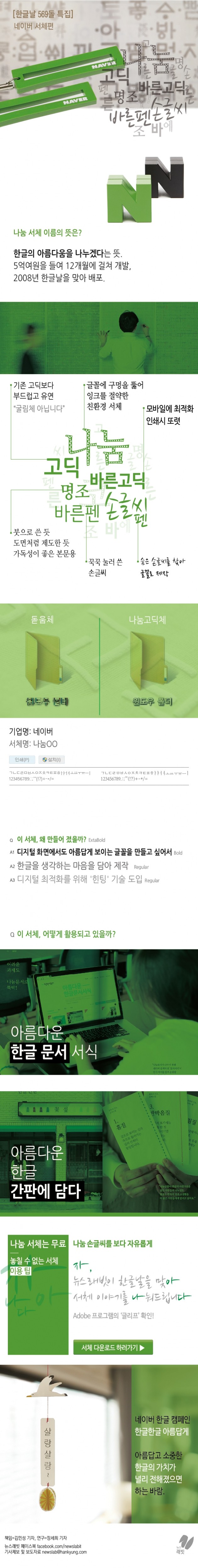 [뉴스래빗 한글날 2회] 디지털에서 더 아름다운 한글… 네이버 나눔서체