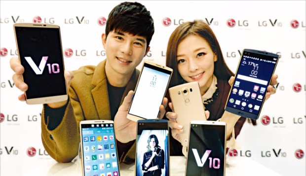 LG전자는 8일 프리미엄 스마트폰 신제품 ‘LG V10’을 출시했다. LG그룹 제공