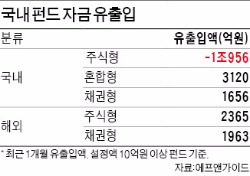 한달 새 국내 펀드서 1조 '탈출'…CMA·중국 펀드로 유입됐다