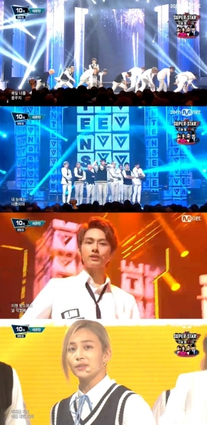 &#39;엠카운트다운&#39; 세븐틴, 여심 흔드는 그들의 상큼함에 &#39;만세&#39;