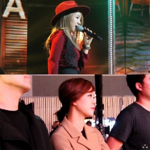백지영, 후배 유성은 컴백 무대 깜짝 방문 &#39;훈훈&#39;