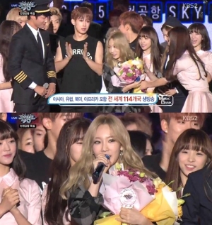 &#39;뮤직뱅크&#39; 태연 1위, 발라드의 레전드 임창정 꺾었다