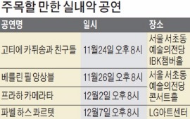 카퓌송·파벨 하스 콰르텟…앙상블 공연 줄잇는다