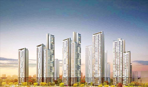 현대산업개발과 삼성물산이 서울 서초구 반포동 서초한양을 재건축해 고급 아파트로 탈바꿈하는 ‘반포 래미안 아이파크’ 조감도.
 