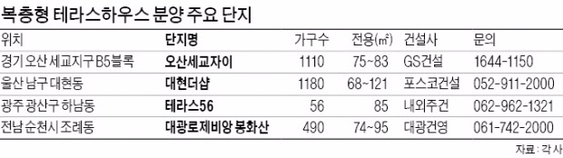 복층 테라스하우스 인기…동탄서 1억 뛰기도