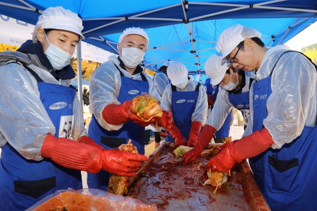 삼성물산 연말 맞아 사랑의 김장 나누기