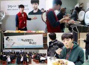 박시환, &#39;송곳&#39; 촬영장서 팬들이 보내준 밥차 인증 &#34;막내가 쏩니다&#34;